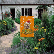 Load image into Gallery viewer, KafePross-Merry Christmas Dog Pomeranian Garden House Flag
