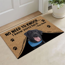 Load image into Gallery viewer, KafePross Labrador Doormat Not Need to Knock, We Know You&#39;re Here
