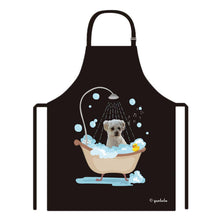 Load image into Gallery viewer, Cute Dog Apron Malpoo Taking Shower in a Bathtub
