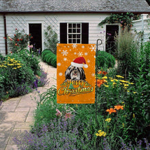 Load image into Gallery viewer, KafePross-Merry Christmas Dog Shih Tzu Garden House Flag
