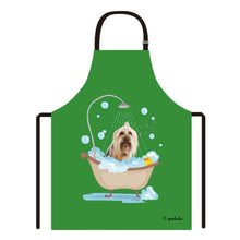 Load image into Gallery viewer, Cute Dog Apron Yorkie Taking Shower in a Bathtub
