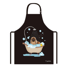 Load image into Gallery viewer, Cute Dog Apron Pekingese Taking Shower in a Bathtub
