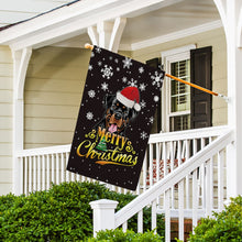 Load image into Gallery viewer, KafePross-Merry Christmas Dog Rottweiler Garden House Flag
