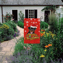 Load image into Gallery viewer, KafePross-Merry Christmas Dog Rottweiler Garden House Flag
