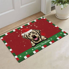 Load image into Gallery viewer, KafePross Christmas Decoration Doormat with Cute Dog Labrador
