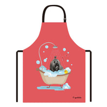 Load image into Gallery viewer, Cute Dog Apron Havanese Taking Shower in a Bathtub
