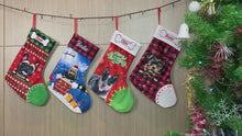 Load and play video in Gallery viewer, KafePross Custom Dog Christmas Stocking 14.4&quot;, 72 dog breeds optional
