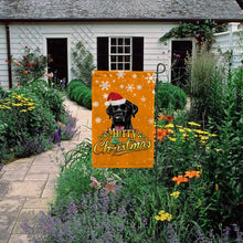 Load image into Gallery viewer, KafePross-Merry Christmas Dog Labrador Garden House Flag
