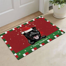 Load image into Gallery viewer, KafePross Christmas Decoration Doormat with Cute Dog Stafforshire Bull Terrier
