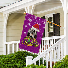 Load image into Gallery viewer, KafePross-Merry Christmas Dog Shih Tzu Garden House Flag

