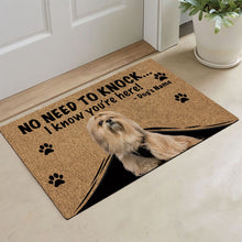 Load image into Gallery viewer, KafePross - Lhasa Apso Dog Doormat - Not Need to Knock, I Know You're Here
