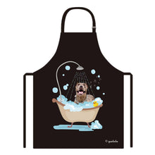 Load image into Gallery viewer, Cute Dog Apron Pitbull Taking Shower in a Bathtub
