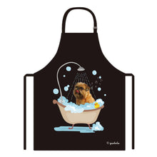 Load image into Gallery viewer, Cute Dog Apron Brugr Taking Shower in a Bathtub
