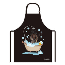 Load image into Gallery viewer, Cute Dog Apron Brtyspn Taking Shower in a Bathtub
