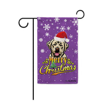 Load image into Gallery viewer, KafePross-Merry Christmas Dog Labrador Garden House Flag
