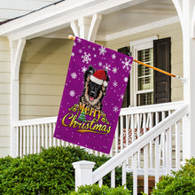 Load image into Gallery viewer, KafePross-Merry Christmas Dog German Shepherd Garden House Flag
