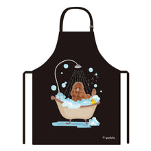 Load image into Gallery viewer, Cute Dog Apron Poodle Taking Shower in a Bathtub
