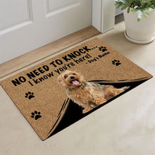 Load image into Gallery viewer, KafePross - Yorkshire Terrier Yorkie Dog Doormat - Not Need to Knock, I Know You&#39;re Here
