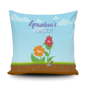 Personalized Grandma's Garden Pillow Case