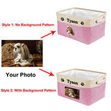 Load image into Gallery viewer, KafePross Custom Storage Basket Dog Toys Box, 72 dog breeds optional
