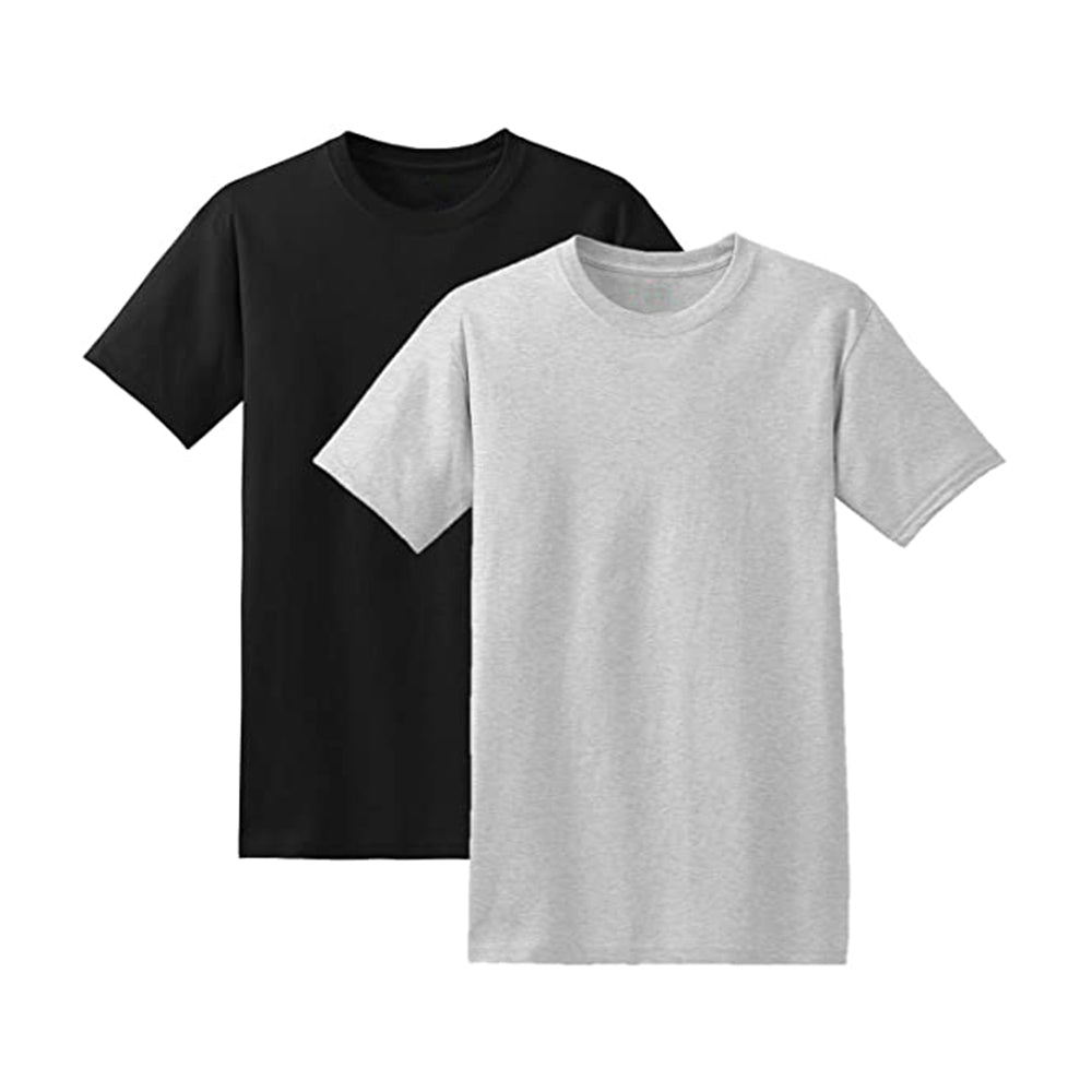 BAGEYOU Men's ComfortSoft Short Sleeve T-Shirt , 100% Cotton - 2 pack