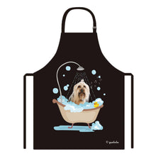 Load image into Gallery viewer, Cute Dog Apron Yorkie Taking Shower in a Bathtub
