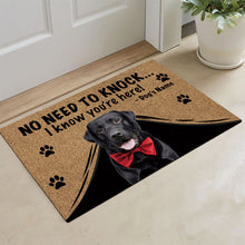 Load image into Gallery viewer, KafePross Labrador Doormat Not Need to Knock, We Know You&#39;re Here
