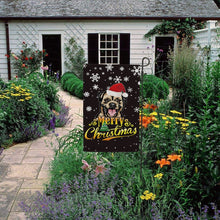 Load image into Gallery viewer, KafePross-Merry Christmas Dog Border Terrier Garden House Flag
