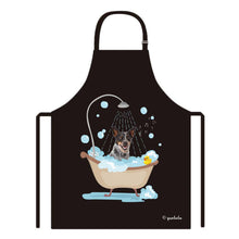 Load image into Gallery viewer, Cute Dog Apron Aucd Taking Shower in a Bathtub
