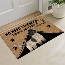 Load image into Gallery viewer, KafePross Portuguese Water Dog Doormat Not Need to Knock, We Know You're Here
