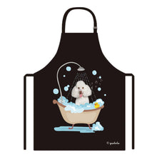 Load image into Gallery viewer, Cute Dog Apron Poodle Taking Shower in a Bathtub
