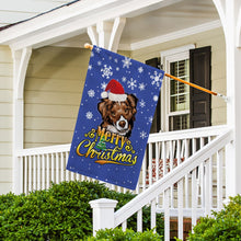 Load image into Gallery viewer, KafePross-Merry Christmas Dog Australian Shepherd Garden House Flag
