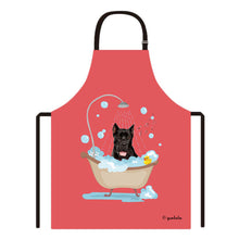 Load image into Gallery viewer, Cute Dog Apron Cane Corso Taking Shower in a Bathtub
