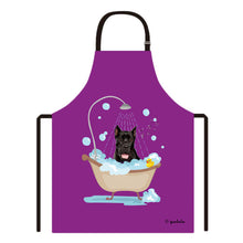 Load image into Gallery viewer, Cute Dog Apron Cane Corso Taking Shower in a Bathtub
