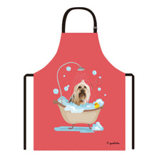 Load image into Gallery viewer, Cute Dog Apron Yorkie Taking Shower in a Bathtub
