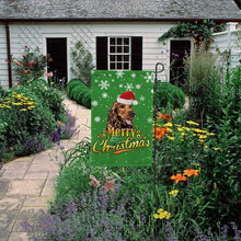 Load image into Gallery viewer, KafePross-Merry Christmas Dog Cocker Spaniel Garden House Flag
