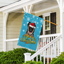 Load image into Gallery viewer, KafePross-Merry Christmas Dog German Shepherd Garden House Flag
