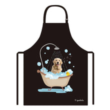 Load image into Gallery viewer, Cute Dog Apron Greyhound Taking Shower in a Bathtub
