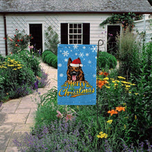 Load image into Gallery viewer, KafePross-Merry Christmas Dog German Shepherd Garden House Flag
