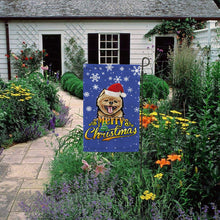 Load image into Gallery viewer, KafePross-Merry Christmas Dog Pomeranian Garden House Flag
