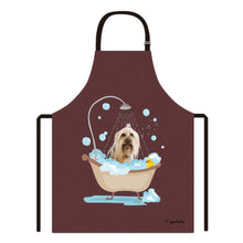 Load image into Gallery viewer, Cute Dog Apron Yorkie Taking Shower in a Bathtub
