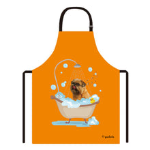 Load image into Gallery viewer, Cute Dog Apron Brugr Taking Shower in a Bathtub
