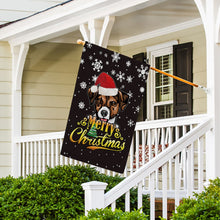 Load image into Gallery viewer, KafePross-Merry Christmas Dog Jack Russell Terrier Garden House Flag
